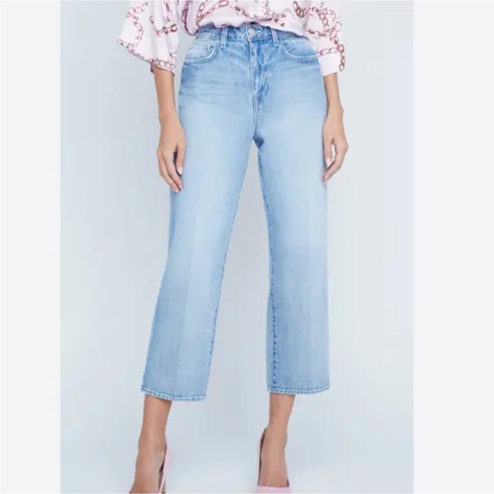 L'agence June Crop Stovepipe Jean Size 27 Women Ultra High Rise Cotton Denim